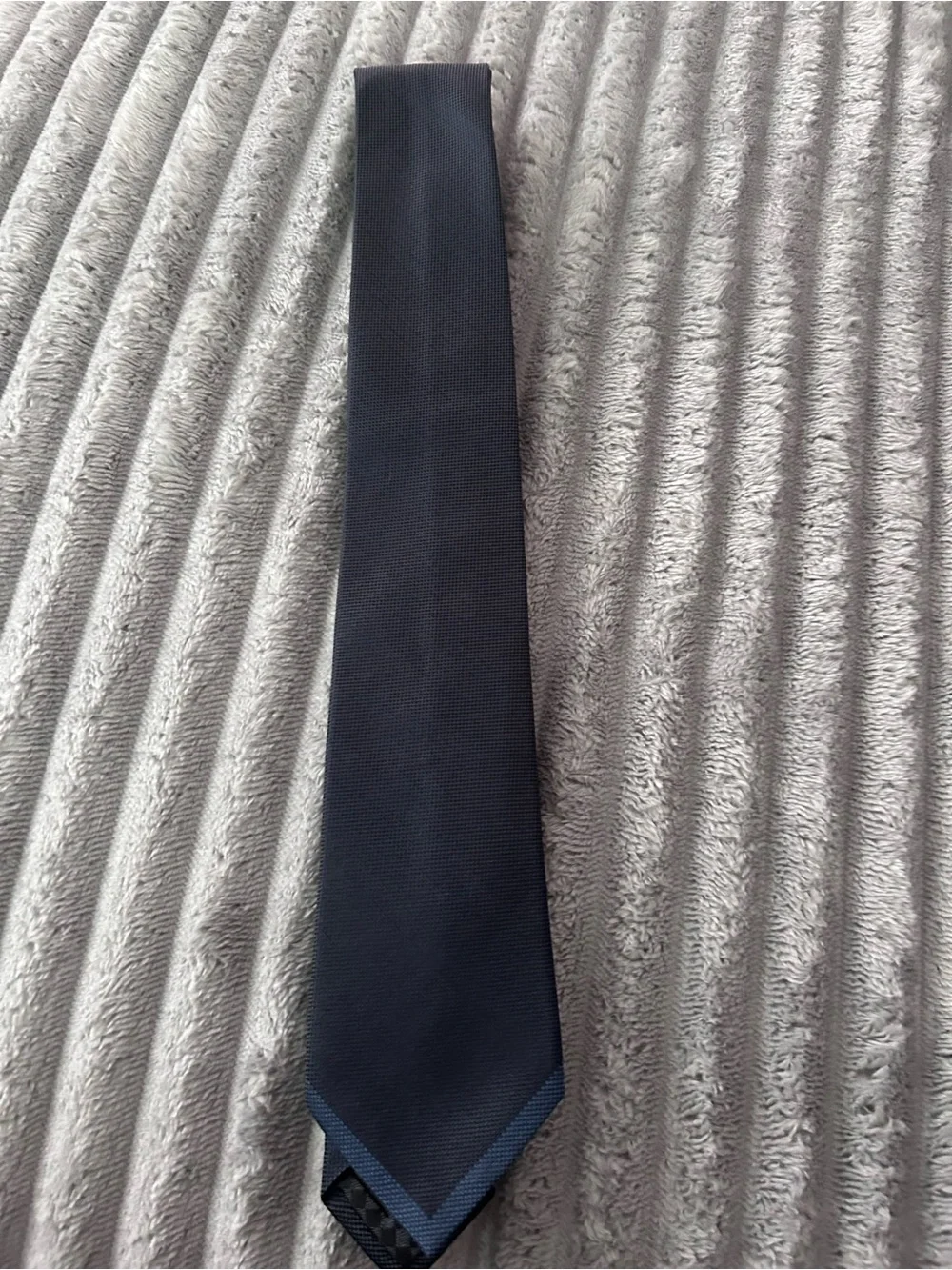Louis Vuitton Men's Navy Textured Tie